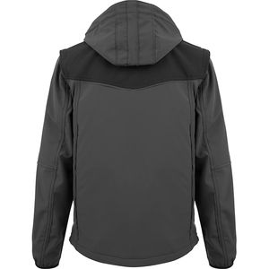 เสื้อแจ็คเก็ตผู้ชายแบบมีฮู้ด ผ้า softshell น้ำหนักเบา ระบายอากาศได้ดี เหมาะสำหรับกิจกรรมกลางแจ้ง สวมใส่สบาย ป้องกันสภาพอากาศ มีโลโก้ด้านหน้า - Product Image 2