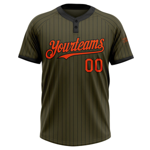 Pinstripe Baseball Jersey Personalized Team <b>Name</b> Number Stitching Breathable Polyester Softball Team Wear Uniform Custom Color - Product Image 3