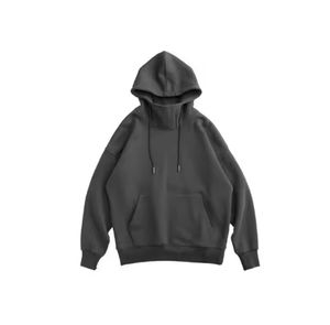 Sweat à capuche en velours épais et lourd unisexe, coupe régulière, 100% coton, style hip-hop, décontracté, hiver, logo OEM brodé, haute qualité - Product Image 4