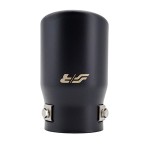 Terminal rond de 66 mm en acier inoxydable noir incliné - Product Image 4