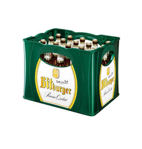 Bitburger Premium Pilsner 20x0.5L, caisse réutilisable, bière pression la plus populaire en Allemagne, couleur jaune doré, mousse fine et poreuse - Product Image 3