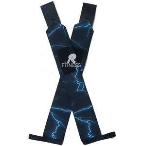 Weightlifting Gym Straps/Custom Hand <b>Bar</b> Wrist Wraps Heavy /World Top Gym Fit All Size Body Building Wrist Wraps - Product Image 5