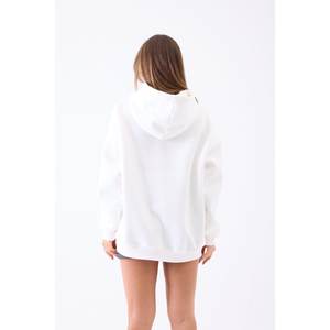 Sweat-shirt surdimensionné 7524 en tissu tricoté respirant ECRU, confortable et élégant - Product Image 2