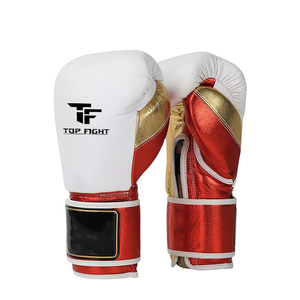Guantes de Boxeo con Logotipo Personalizado OEM, Cierre de Gancho y Bucle, Protección Completa para los Dedos, Cuero Genuino para Entrenamiento y Combate de Adultos - Product Image 4