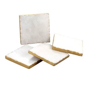 Handmade Decorative Marble Coaster <b>Set</b> Tea Coffee Beer <b>Mug</b> Coaster <b>Set</b> <b>of</b> 4 For Hotel Dinner Table Top Centerpieces Usage Item - Product Image 4