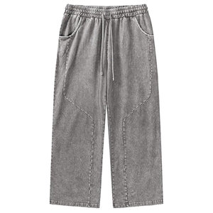 Joggers respirants effet délavé en tissu premium – Pantalon streetwear décontracté et élégant à prix raisonnable - Product Image 1