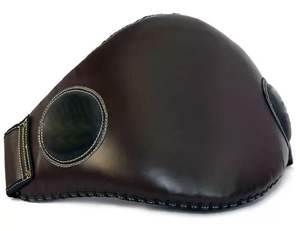 MMA Belly Pad Muay Thai Belly Pad Color Negro Cuero Genuino - Product Image 4