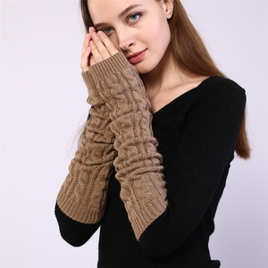 20 pollici delle Donne acrilico Knit Lunghi <span class=keywords><strong>Senza</strong></span> <span class=keywords><strong>Dita</strong></span> Manicotti Guanti <span class=keywords><strong>Guanto</strong></span> per le donne - Product Image 3