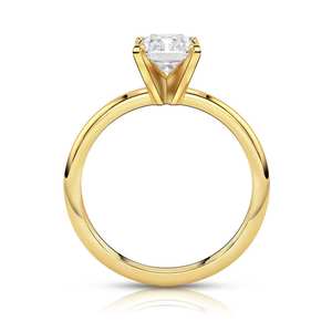 Unique Design 18k Solid Gold Radiant Cut Lab Diamond Studded Luxurious Engagement <b>Rings</b> Fine Fashionable <b>Statement</b> <b>Rings</b> Bulk - Product Image 4