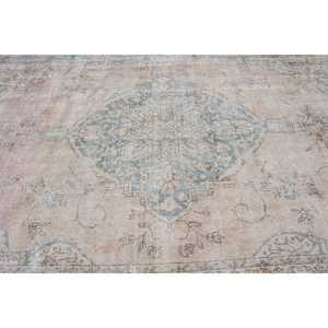 Alfombra Vintage Extra Grande de 7.6x11.5 pies (231x351 cm), Alfombra Turca con Estampado Animal Azul - Product Image 4