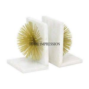 Hot Selling Fully High Grade <b>Gold</b> Plated Hands Designer Bookends and <b>Book</b> Stands Office and Liabraries Accessories Supplies - Product Image 5