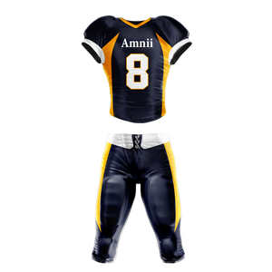 Uniformes Deportivos Sublimados de Fútbol Americano para Adultos, Transpirables, 100% Poliéster, MOQ Bajo, de Alta Calidad OEM - Product Image 1