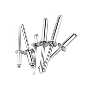 Rivet aveugle DIN7337 à tête ronde en acier inoxydable, aluminium, grade 8.8, 3.2-5.5mm, à grande bride - Product Image 1