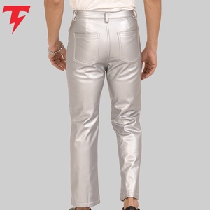<b>Men</b> <b>Leather</b> <b>Pants</b> Premium <b>Leather</b> Casual Trousers Comfortable Durable Stylish Modern Fit Custom Wholesale Apparel - Product Image 3