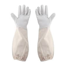 Gants de sécurité pour l'apiculture en cuir de vachette doré de taille XL, protection ignifuge durable des mains avec emballage personnalisé, service OEM - Product Image 4