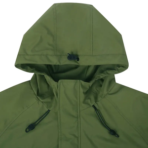 High Quality Vintage <b>Nylon</b> Windbreaker Men Custom Logo Plain Black Waterproof Watertight Jacket for Autumn - Product Image 4