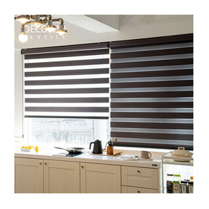 Persianas Combinadas LION BLACKOUT, Persianas Personalizadas DECOWIN para Ventanas Interiores, Cortinas Zebra, Textil Coreano de la Mejor Calidad - Product Image 1
