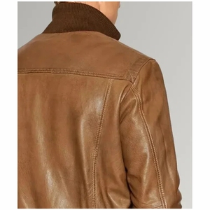 Venta caliente chaquetas de cuero casuales de los hombres de calidad superior para la venta/nueva llegada chaquetas de cuero casuales a prueba de viento de encargo de los hombres - Product Image 6