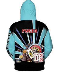 Camiseta y Sudadera con Capucha Personalizada con Nombre de Póker en 3D, Unisex, Tallas S-5XL, Sudadera con Capucha de Póker, Sudaderas con Capucha de Póker para Hombre - Product Image 3
