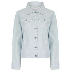 Chaquetas Vaqueras para Mujer, Tops de Otoño, Chaqueta Vaquera Negra de Manga Larga con Elegante Diseño de Parches - Product Image 4