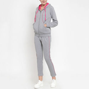 Logotipo personalizado 2025 Zip Mujeres Jogger Conjuntos Trajes de sudor a juego para mujeres Trajes de jogging en blanco Chándales al por mayor - Product Image 6