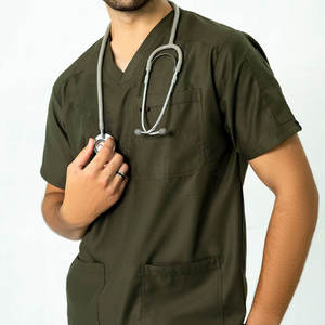 Venta caliente Diseño único Médico Scrub Sets Tallas grandes Bajo MOQ Uniformes médicos únicos para la venta - Product Image 3