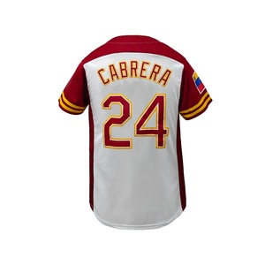 Maillot de baseball respirant pour homme, col en V, manches courtes, broderie « Venezuela », coupe ample et respirante, pour un usage décontracté - Product Image 4