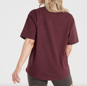 Camiseta de verano China Cómoda de gran tamaño Buena calidad Señoras jóvenes Camisa de mujer Ropa Casual Calidad camisetas de poliéster en blanco - Product Image 2