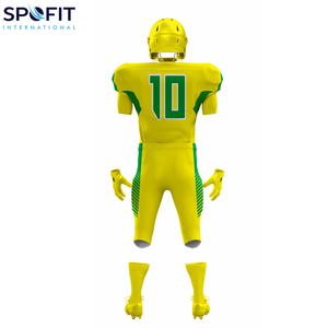 Fabricant OEM d'uniformes de football américain, maillot et pantalon de haute qualité, ensemble court, séchage rapide, respirant, uniforme en gros - Product Image 3