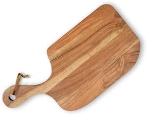 Tabla de servir ecológica de tajo de madera rectangular sostenible para preparación de alimentos - Product Image 1