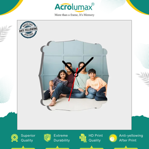 Reloj Maestro de Sublimación en Blanco, Diseño Atractivo para Decoración del Hogar, Hecho a Mano con MDF y Acrílico, Acabado Brillante y Mate Personalizado - Product Image 3