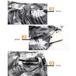 กางเกงขาสั้นระบายอากาศสำหรับผู้ชายแบบ2 in 1สำหรับผู้ชายกางเกงขาสั้นแบบ2 in 1โลโก้ตามสั่ง - Product Image 5