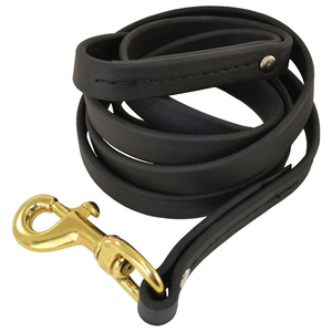 Laisse pour chien en cuir formel personnalisée, robuste, réglable, en cuir de vachette, imprimée par transfert thermique, sangle de promenade confortable, fabriquée au Pakistan - Product Image 1