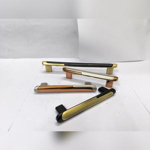 Poignée de tiroir en alliage de zinc, style luxe léger, solide, pour armoire, commode, chambre à coucher, cuisine, quincaillerie de meubles, noir - Product Image 2