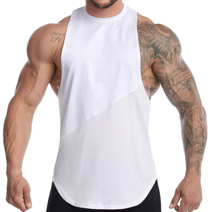 Custom Logo Jogger Workout Bodybuilding Muscle <b>Men's</b> Sleeveless <b>Vest</b> <b>Gym</b> 100% cotton Tank Tops <b>Men</b> Singlet's Customized - Product Image 3