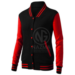High Quality Breathable Solid Winter Cotton Stand Collar Women <b>Letterman</b> <b>Jacket</b> Outdoor Use Wholesale - Product Image 4