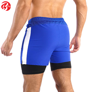 Short d'entraînement de gymnastique léger et à séchage rapide de style High Street pour hommes Short de course écologique avec poches zippées - Product Image 4