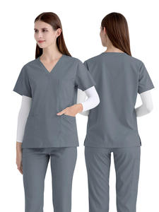 Nuevo uniforme de fregado Unisex de secado rápido traje quirúrgico de manga corta para enfermeras médicos UNIFORMES DE TRABAJO DE Hospital separados - Product Image 3