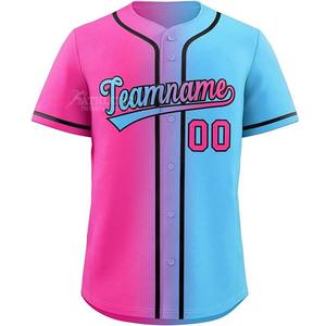 Maillot de baseball vintage à sublimation personnalisée pour hommes chemises de baseball boutonnées en polyester respirantes pour jeunes à séchage rapide de qualité supérieure - Product Image 2