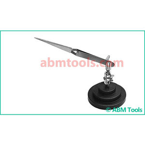 Pince à épiler en acier inoxydable sur mesure avec pointe en diamant et poignées en plastique à surface dentée pour bricolage à usage industriel - Product Image 1