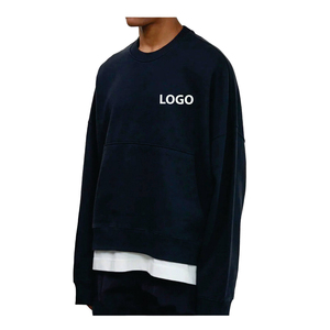 Sweat-shirt en molleton de coton mélangé avec logo personnalisé pour hommes pull-over imprimé hiver Streetwear Offre Spéciale vêtements d'approvisionnement - Product Image 3