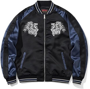 Veste en satin universitaire personnalisée à la mode OEM pour hommes blouson de baseball blouson streetwear de haute qualité pour hommes et femmes unisexe - Product Image 2
