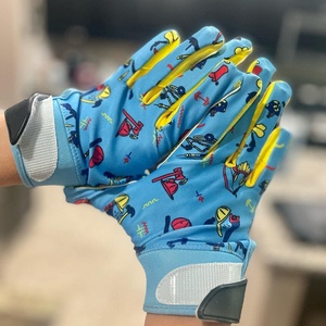 Guantes de fútbol americano acolchados ligeros profesionales adultos jóvenes rendimiento mejorado receptor guantes pegajosos transpirables - Product Image 5