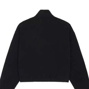 Warm <b>Women</b> Funnel Neck Zip <b>Black</b> Sweatshirt - Soft and Comfortable Zip-Up Pullover with High Funnel Neck for Extra Warmth - Product Image 6