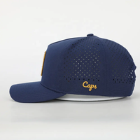 Gorras de Golf Vintage Impermeables de Secado Rápido con Perforaciones Láser, 5 Gorras Personalizadas con Logotipo Bordado en 3D y Etiqueta Tejida Interna