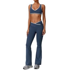 Ensemble de sport pour femme de qualité supérieure, meilleures ventes à l'exportation, comprenant un haut de soutien-gorge de sport et des leggings, idéal pour le yoga, l'entraînement et le fitness en salle de sport. - Product Image 6