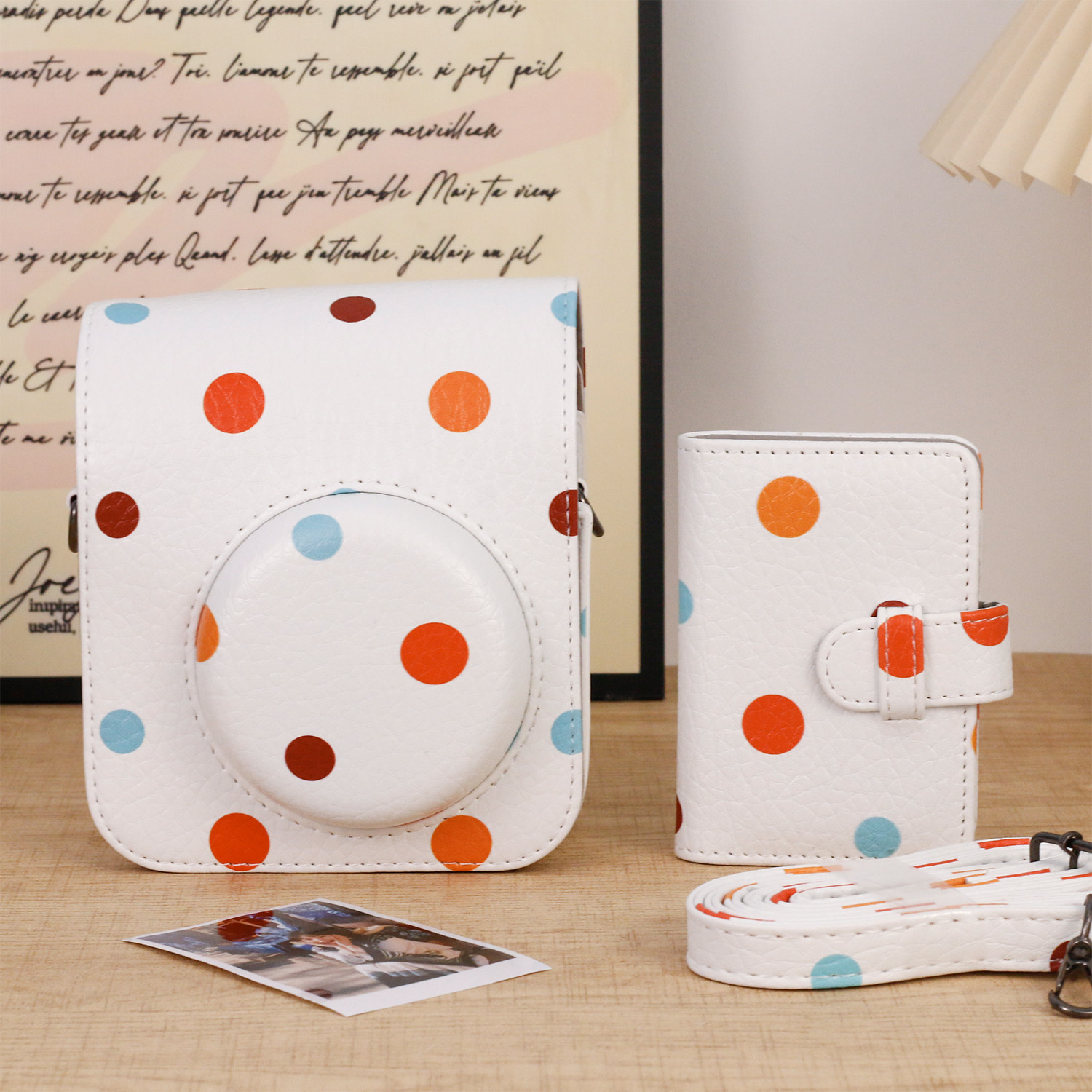 Sac à pois colorés avec mini album