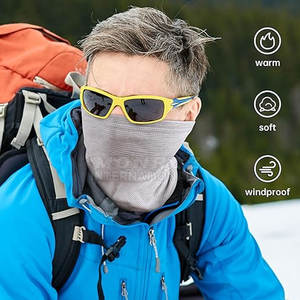 ที่อุ่นคอขนแกะกันความร้อนสำหรับทุกเพศสำหรับอากาศหนาวที่อุ่นคอแบบมัลติฟังก์ชั่นโลโก้ตามสั่ง - Product Image 4