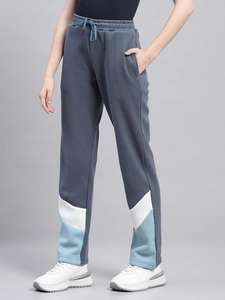 Custom <b>Women</b> Two Piece Color Block Tracksuit Set Crew Neck Sweatshirt and Jogger <b>Pants</b> Casual <b>Lounge</b> Wear OEM Wholesale - Product Image 3