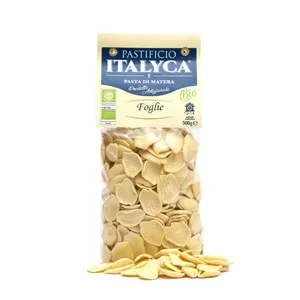 Pasta corta de la mejor calidad, hojas de olivo, 500g, pasta artesanal orgánica certificada, hecha de 100%, Italia, calidad italiana